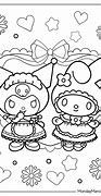 Gambar Mewarnai Kuromi Dan My Melody